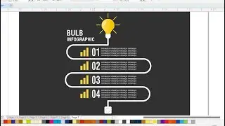 How to Create Light Bulb Infographics Design, Infographics Template in CorelDraw