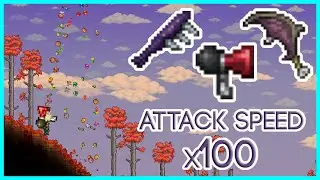 All Weapons Added in Terraria 1.4.3, but they are 100x faster