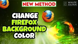 How to change firefox background color 2024