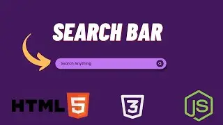 Search bar using Html Css and Javascript