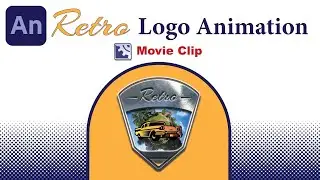 Retro Logo Animation - Movie Clip in Adobe Animate