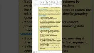 Power BI 🖥️| DAX Functions | SUMMARIZE  versus SUMMARIZECOLUMNS |Key differences | Practical example