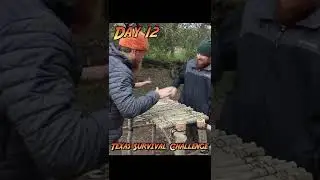 30 Day Texas Survival Challenge Day 12 | Bushcraft table and Leftover Turtle Soup