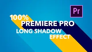 LONG SHADOW 3D TEXT in Premiere Pro 2020 | No Plugin!