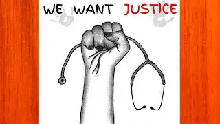 We want Justice for Moumita || R.G Kar doctor's death || Justice Poster Drawing || Kolkata rape case