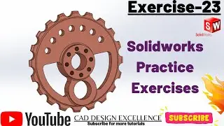 Solidworks Tutorial For Beginners || Solidworks Practice Exercises -23  (Best in 2021)