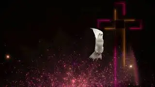 cross and dove animated footage full HD vfx footage