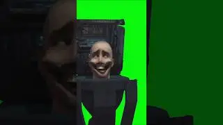 Skibidi Glitch Toilet Green Screen video effects overlay #greenscreen #skibidi #skibiditoilet