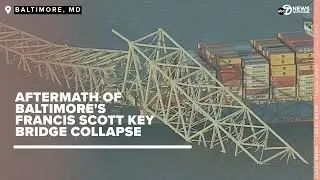 Aftermath of the Francis Scott Key Bridge in Baltimore, Maryland