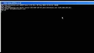 How to test an SMTP server - Send email from command prompt