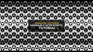 CINEMA4D TUTORIAL - How to make animated patterns (Cinema4D & After Effects)