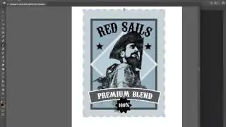 Photoshop Rum label