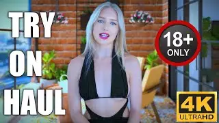 4K Transparent Try-On Haul | with mirror view | See Everything | Sheer Lingerie Ready With Me