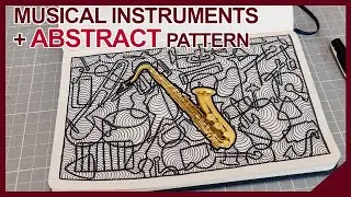 Drawing abstract musical instruments