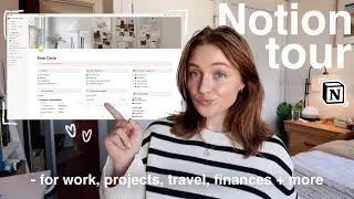 my NOTION TOUR & TUTORIAL for getting started | customization, templates, tips & more (2023)