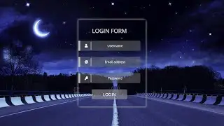 Simple Transparent Login Form using HTML CSS | Transparent Login Form