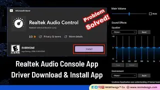 How to Install Realtek Audio Console Windows 11 | Realtek Driver & App Installation Microsoft Store