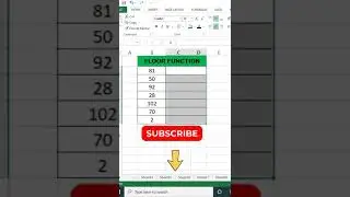 How To Use Excel Floor Function @BrainUpp