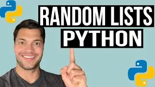 How To Create Random Lists In Python - Beginner Programming Tutorial