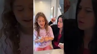 Cute kid prank mom with fake lipstick 💄 #shorts