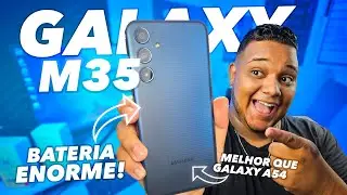 Novo GALAXY M35 com uma BATERIA ENORME e EXYNOS 1380! Melhor que A35 e A54?