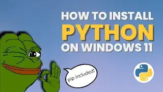 How to install Python on Windows 11 // Python Pip on Windows 11 (1 Minute Tutorial)