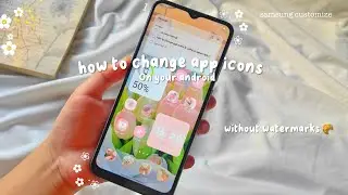 how to change app icons on your android 🌷|| without watermarks🥨｡⁠*ﾟ⁠+