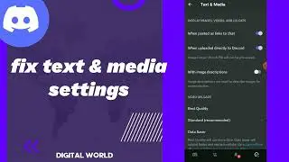 How To fix Text & Media settings On Discord App 2023