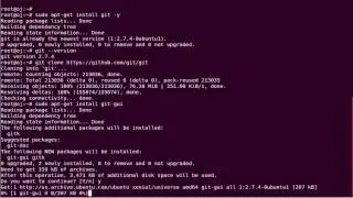 How to Install Git Git-gui tools on ubuntu