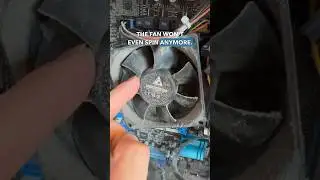 FROZEN PC FAN! #pcrepair #pc #computerrepair