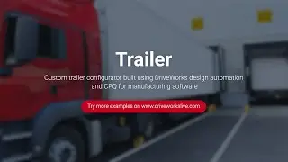 DriveWorks Pro Configurator Example - Trailer