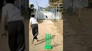 [Net Practice Cricket on a Thursday Afternoon] [Gouranga was Batting & I was Bowling]