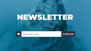 Online Tutorial for Newsletter Section in HTML CSS With Demo and Free Source Code Download