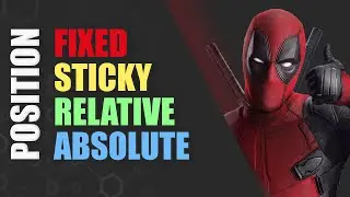 Позиционирование элементов в CSS. Все о position relative absolute fixed sticky