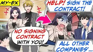 Met My Ex at a Meeting! She Changes to Other Company Just Before Signing Contract[RomCom Manga Dub]