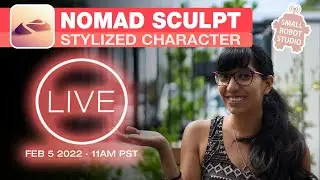 [LIVE] Stylized Characters in Nomad Sculpt