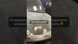 Стараюсь идеально покрасить клиентский автомобиль. Тем временем моя машина...