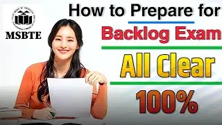 How to Prepare for MSBTE Re Exam: How to Clear Backlog Exam MSBTE Latest