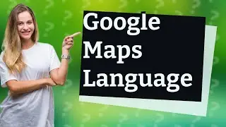 How do I change the voice language in Google Maps on my iPhone?