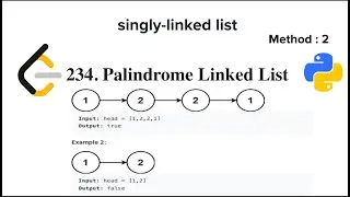 Palindrome Linked List | LeetCode | Data Structure | Python | Programming