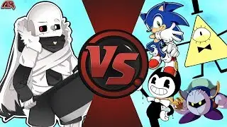 CROSS SANS vs SONIC, BILL CIPHER, BENDY & MORE! (Undertale AU vs Gravity Falls) Undertale Animation