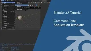 Blender 2.8: Command line load application template on startup