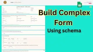 Build Complex Form from Schema using Apps Script and Vue JS