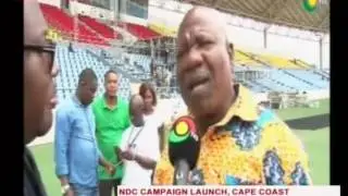 Concerns raised over capacity of Cape Coast stadium and NDC's campaign launch