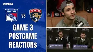 Lafreniere, Schneider, & Wennberg on Game 3 OT Winner vs Florida Panthers | New York Rangers