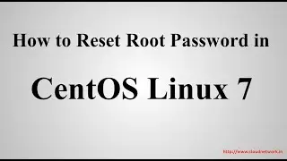 How to Reset Root Password in CentOS Linux 7 (Core)