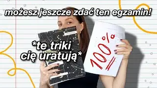 TRIKI LAST MINUTE NA TO JAK ZDAĆ KAŻDY EGZAMIN * nawet jeśli nic nie wiesz*