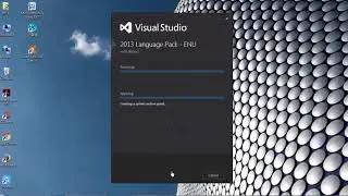 Install Visual Studio 2013 Language Pack (Change language to English)