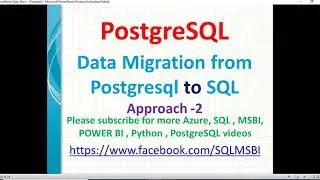 Data Migration from Postgresql to SQL Server | SQL Data Migration | PostgreSQL Migration