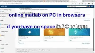 how to use online Matlab in browser.